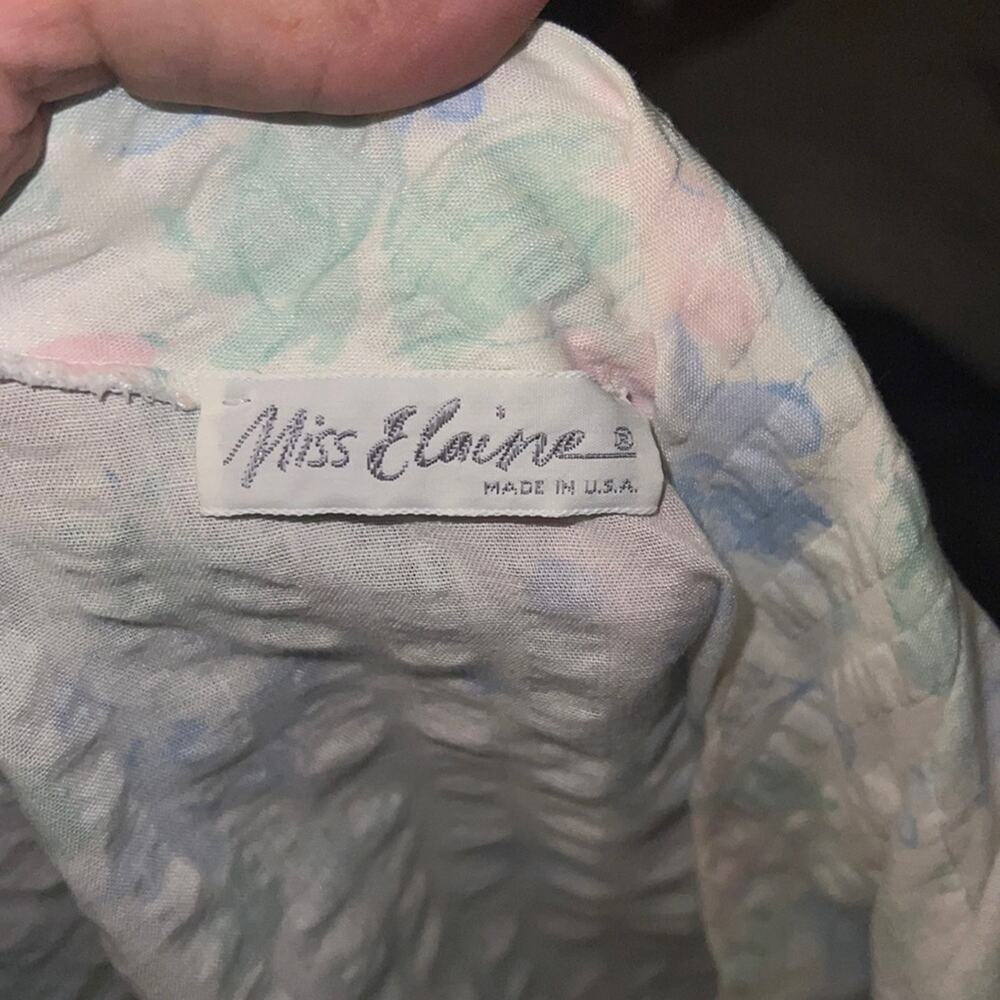 VNTG MISS ELAINE floral lightweight robe OS - Picture 2 of 6